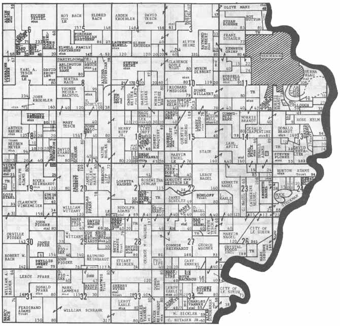 Sibley County Plat Map Plat Maps - Henderson Township - Sibley County